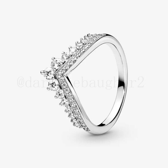 Pandora Princess Wishbone Ring - Picture 1 of 8